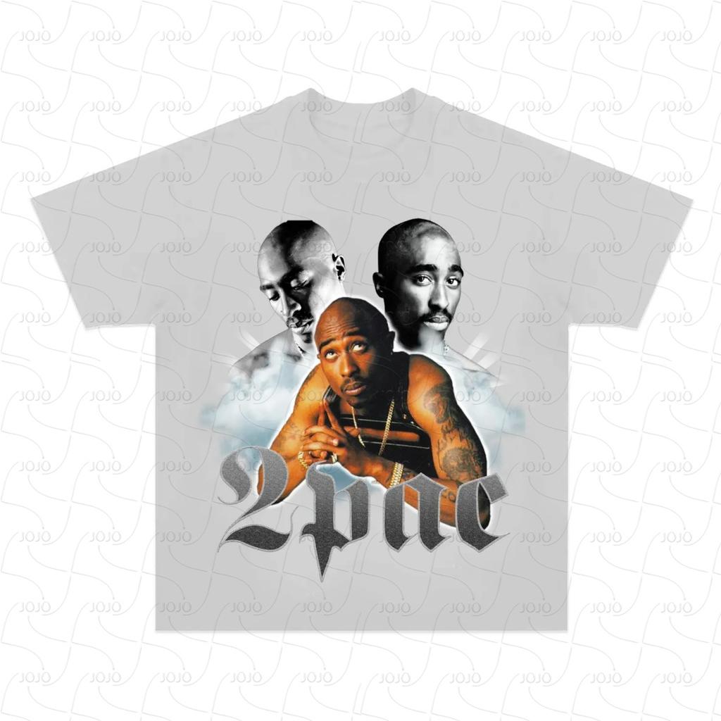Rapper 2PAC Retro Graphic T Shirt Men's Hip Hop Clothing T-Shirts Y2k Unisex Fashion Oversized Ghetto Gangster Tupac Top