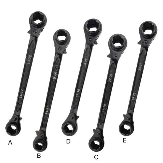 Многофункциональный двусторонний ключ с двойной головкой, не подверженный ржавчине, оборудование для мастерских, быстрый трещоточный ключ для дома