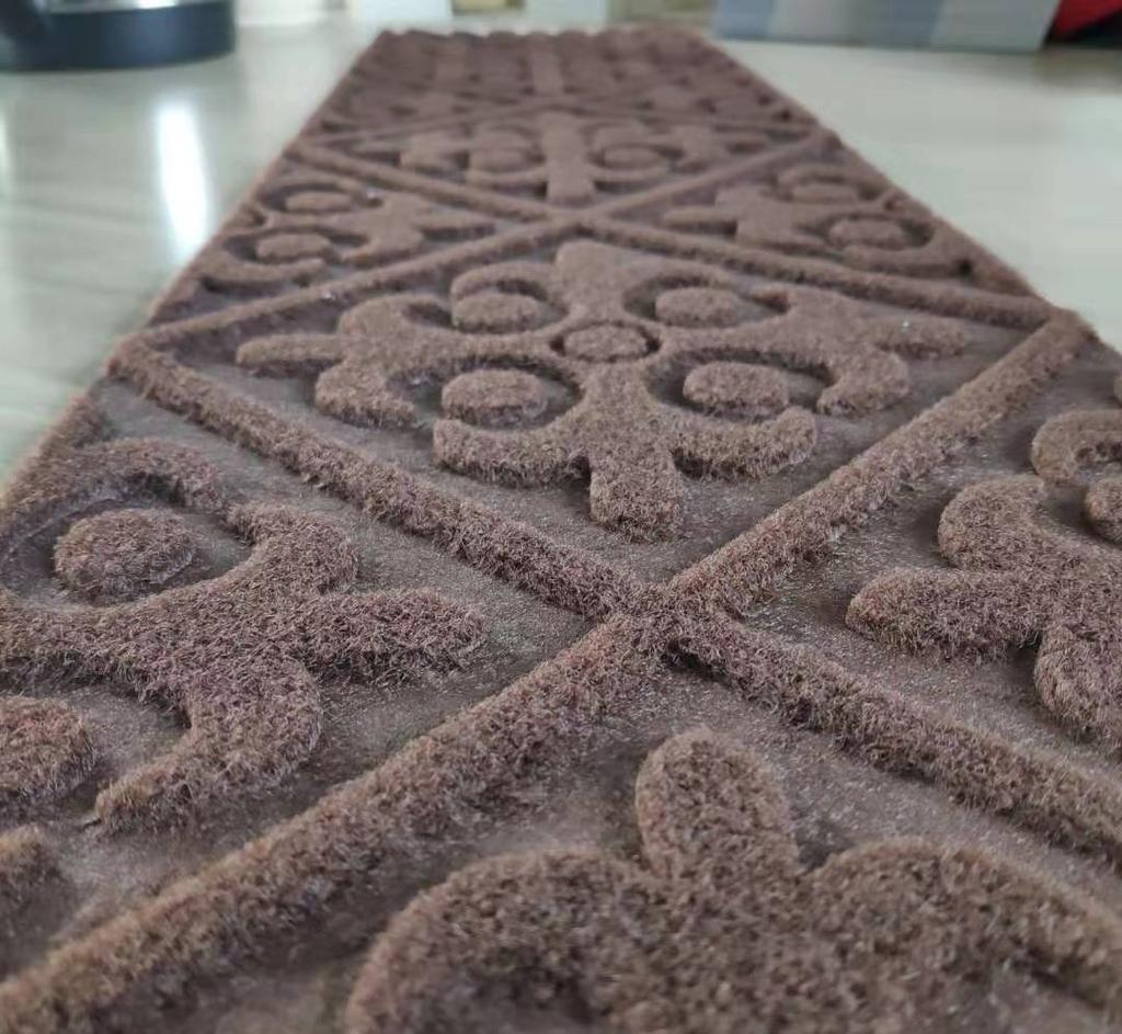 8''x30'' Vintage Luxury Floral Self-Sticking Stair Treads Mat Polyester Non-Slip TPR Backing Home Stain Resistant Anti-Slip