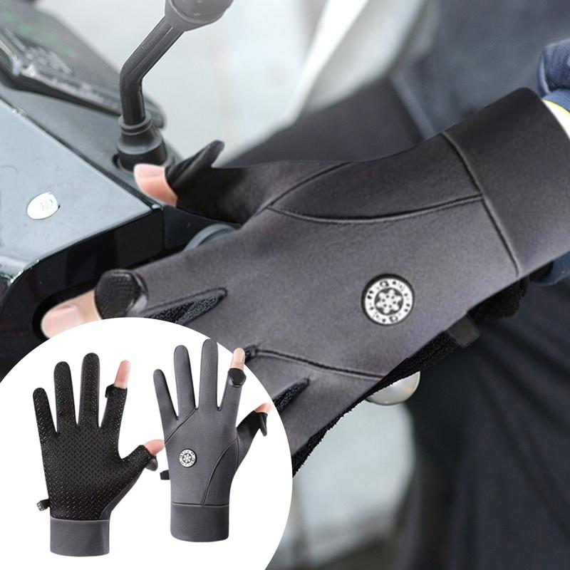 Winter Biking Gloves Snow Gloves Cycling Warm Gloves Touchscreen Bike Winter Gloves Thermal Gloves Hands Warmer For Sports