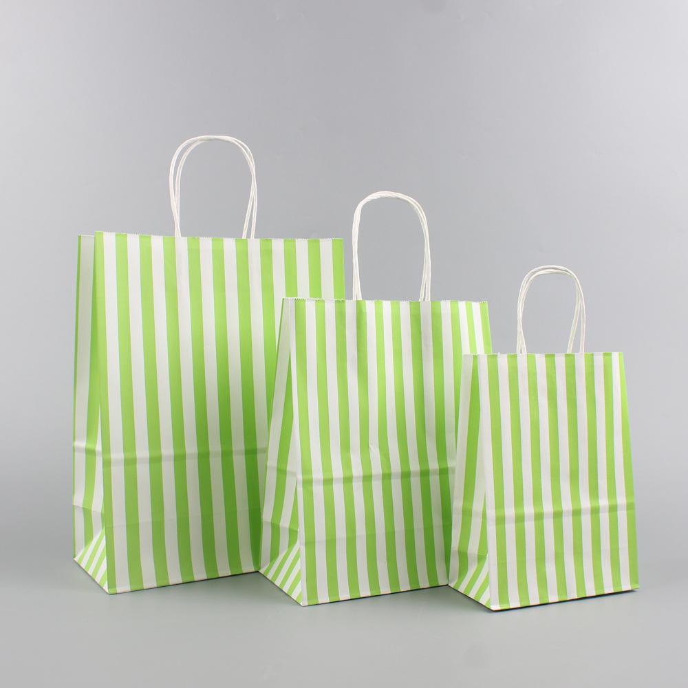 Большой подарочный пакет на Рождество в горошек - Портативный крафт-бумажный