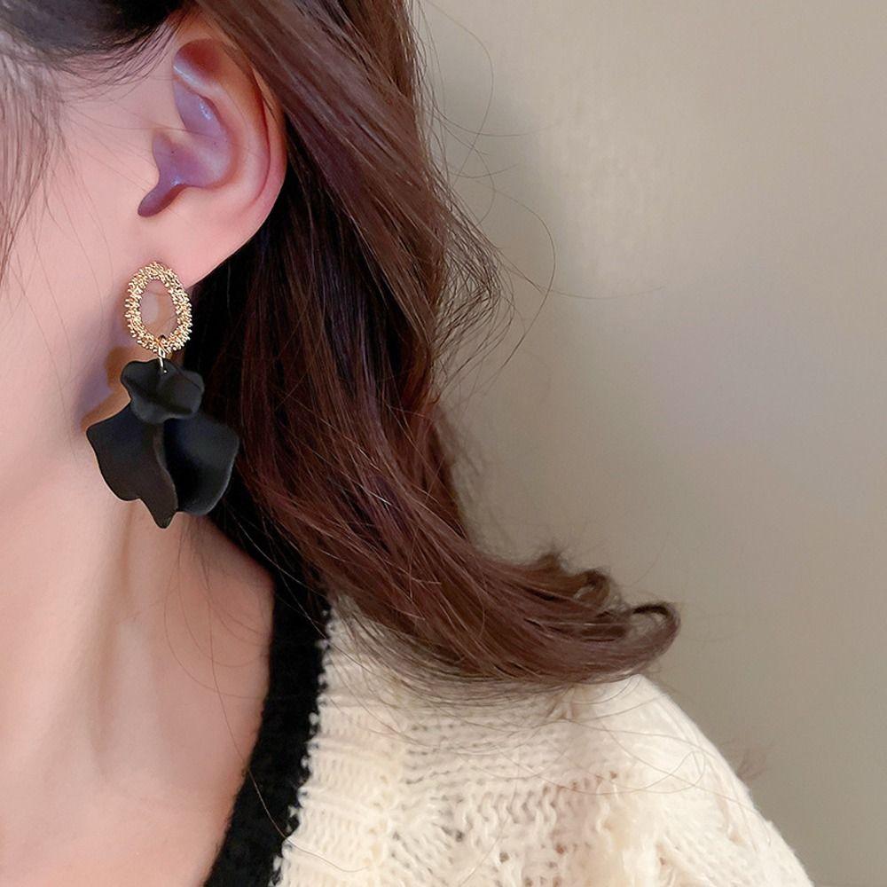 Акриловые женские серьги-капли, серьги для девушек, преувеличенные серьги, серьги-гвоздики, серьги-подвески в корейском стиле