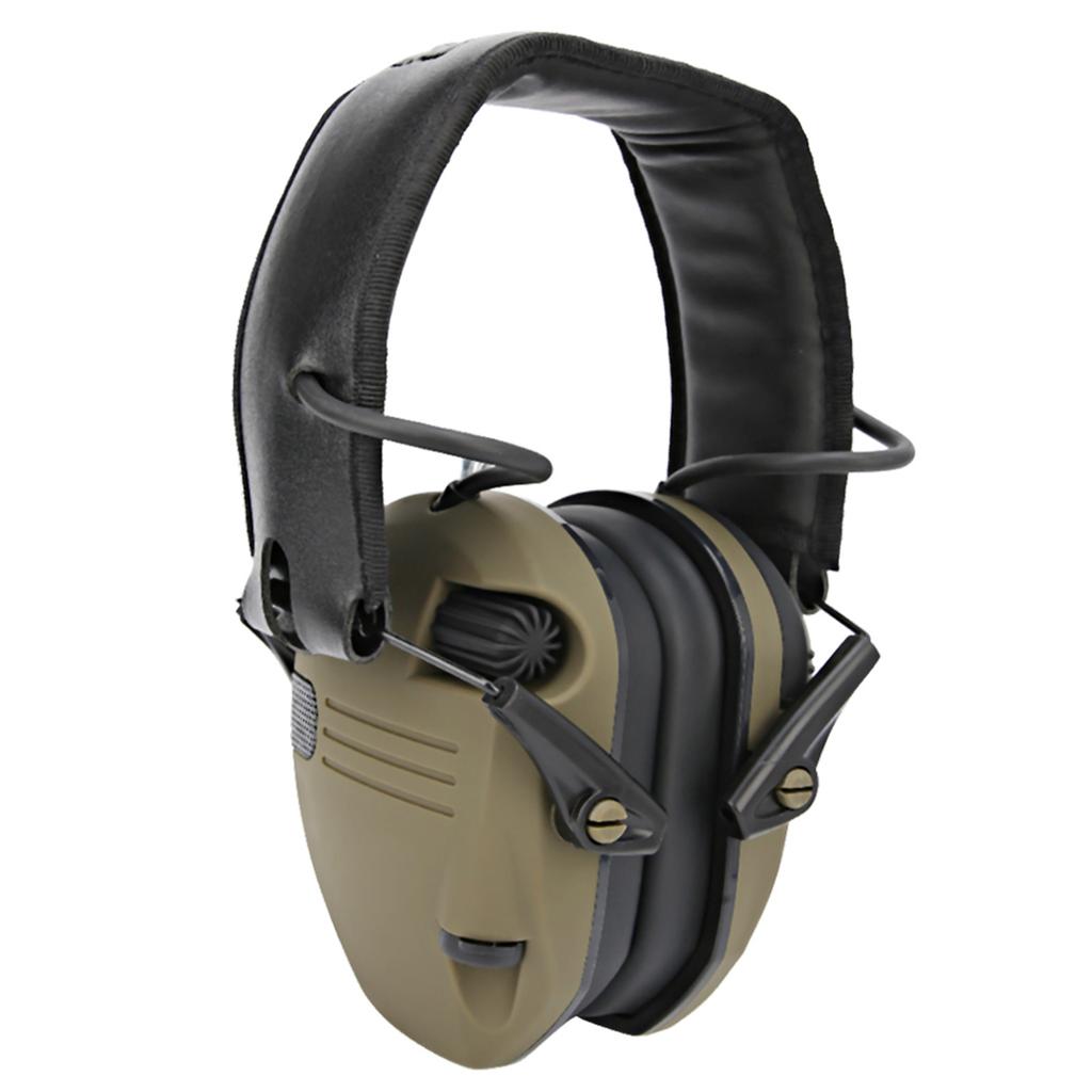 Foldable AntiNoise Earmuffs Soundproof Ear Defenders Protection for Working Hunting(Military Green )