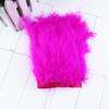 Long Fluffy Marabou Turkey Feathers Trimming 10-15CM Plumes Stitched On Ribbon Fringe For  Dress Decorative Border Trim 18color