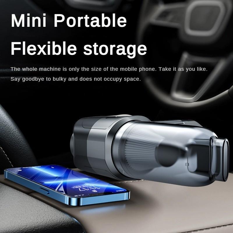 Мощный автомобильный пылесос мощностью 120 Вт, портативный беспроводной ручной пылесос, небольшой бытовой настольный пылесос