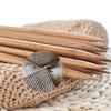 Популярные 25 см карбонизированные бамбуковые швейные аксессуары, 4 шт./2 шт./лот, прямые инструменты для вязания, плетение вязальных спиц, сделай сам, высокое качество, ручная работа