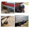 2pcs 50mm Tow Bar Ball Cover Cap Rubber Ball Hood Trailer Hitch Protect Towball Trailer Ball Cover Black Car Accessories