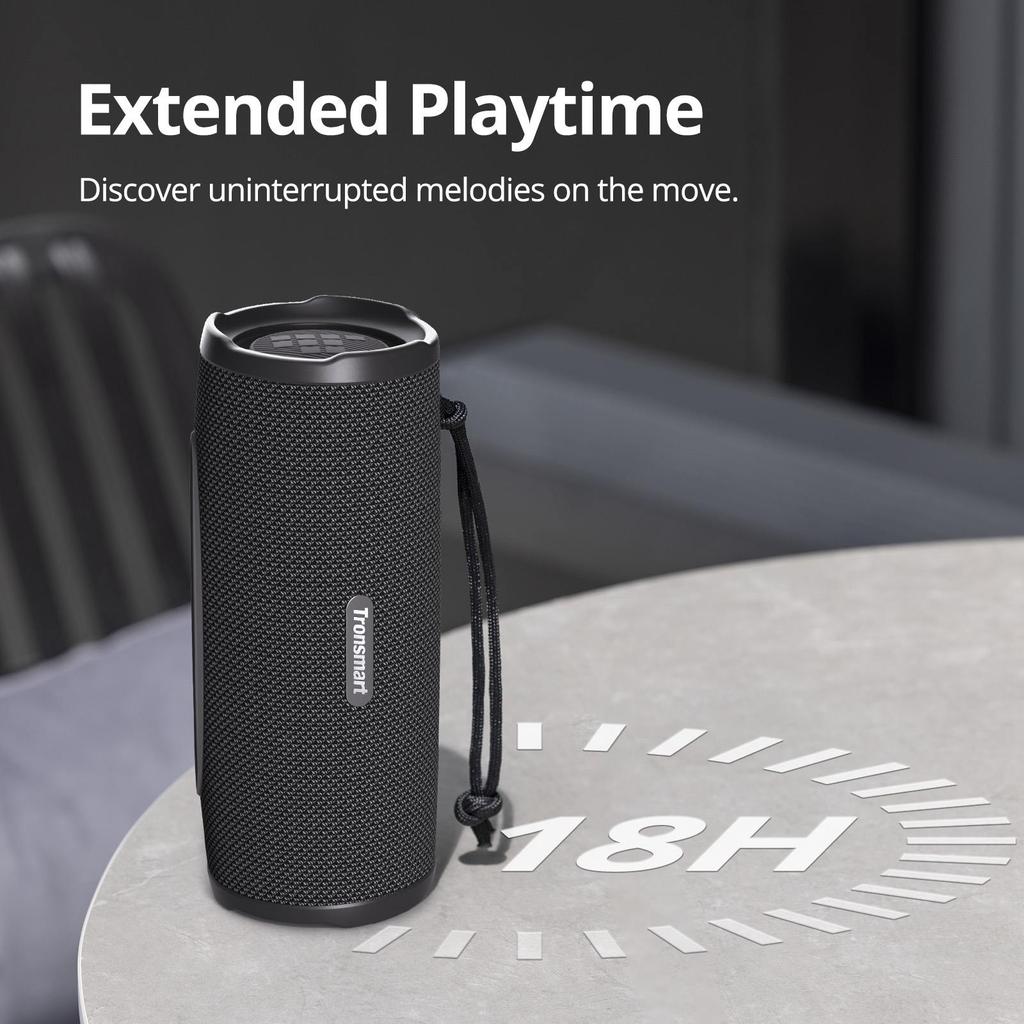 Tronsmart Mirtune C3 Plus Bluetooth Speaker, 30W Loud Sound with Bass, IPX7 Waterproof, 18H Playtime, Stereo Pairing, Portable with Lanyard