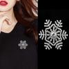 Snowflake Brooch, Christmas Gift Corsage, Clothing Versatile Diamond Ornament, Butterfly Show