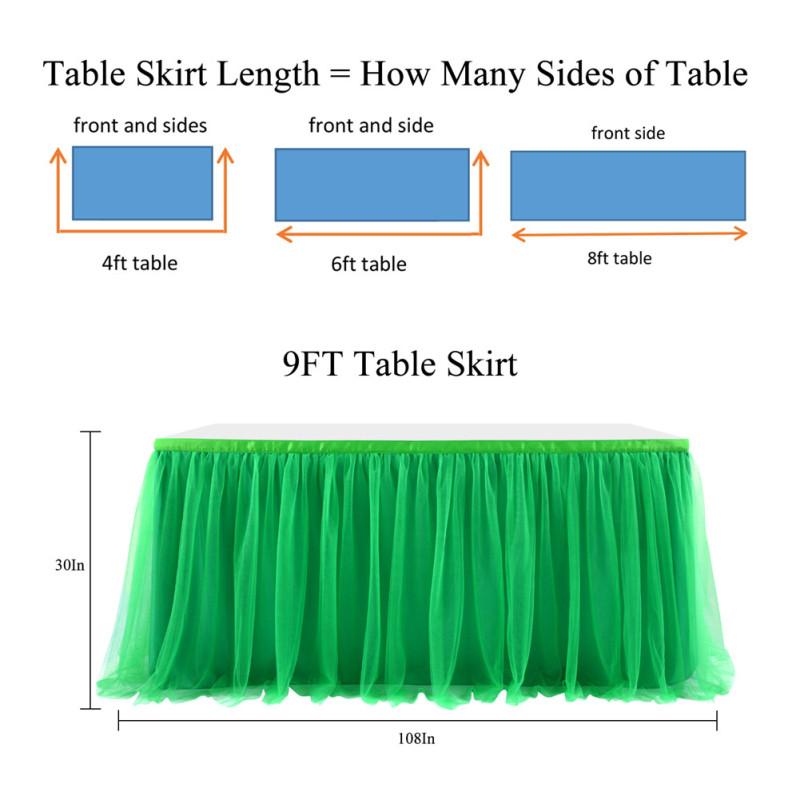 Сетчатая юбка для стола, аксессуары для украшения свадьбы, дня рождения