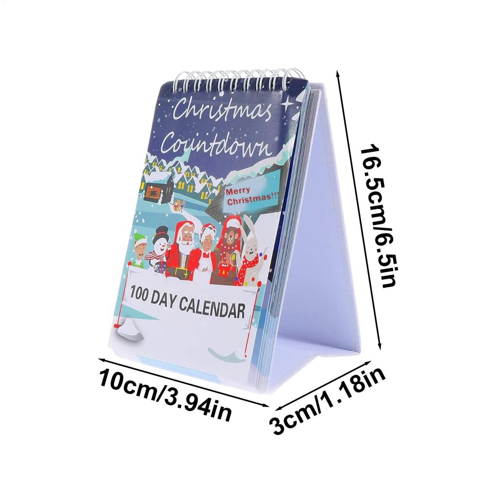 Календарь обратного отсчета 2025 Календарь обратного отсчета до Рождества 2025 Отрывной 100 дней Домашний декор Интерактивные декоративные настольные центральные элементы