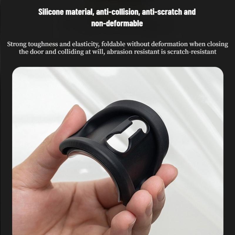 4 Pcs Silicone Car Door Lock Covers Anti-rust Dustproof for Toyota GR Sport GFHER5 Corolla RAV4 Yaris C-HR Auto Exterior Accessories