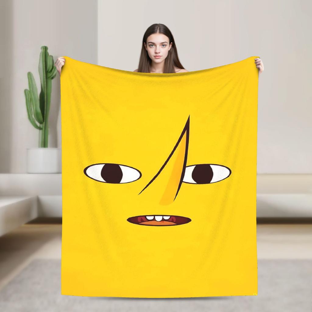 Lemongrab Unacceptable Flannel Blanket Spring Warm Soft Throw Blanket for Kids Adult Home Decor Graphic Bedspread Sofa Bed Cover
