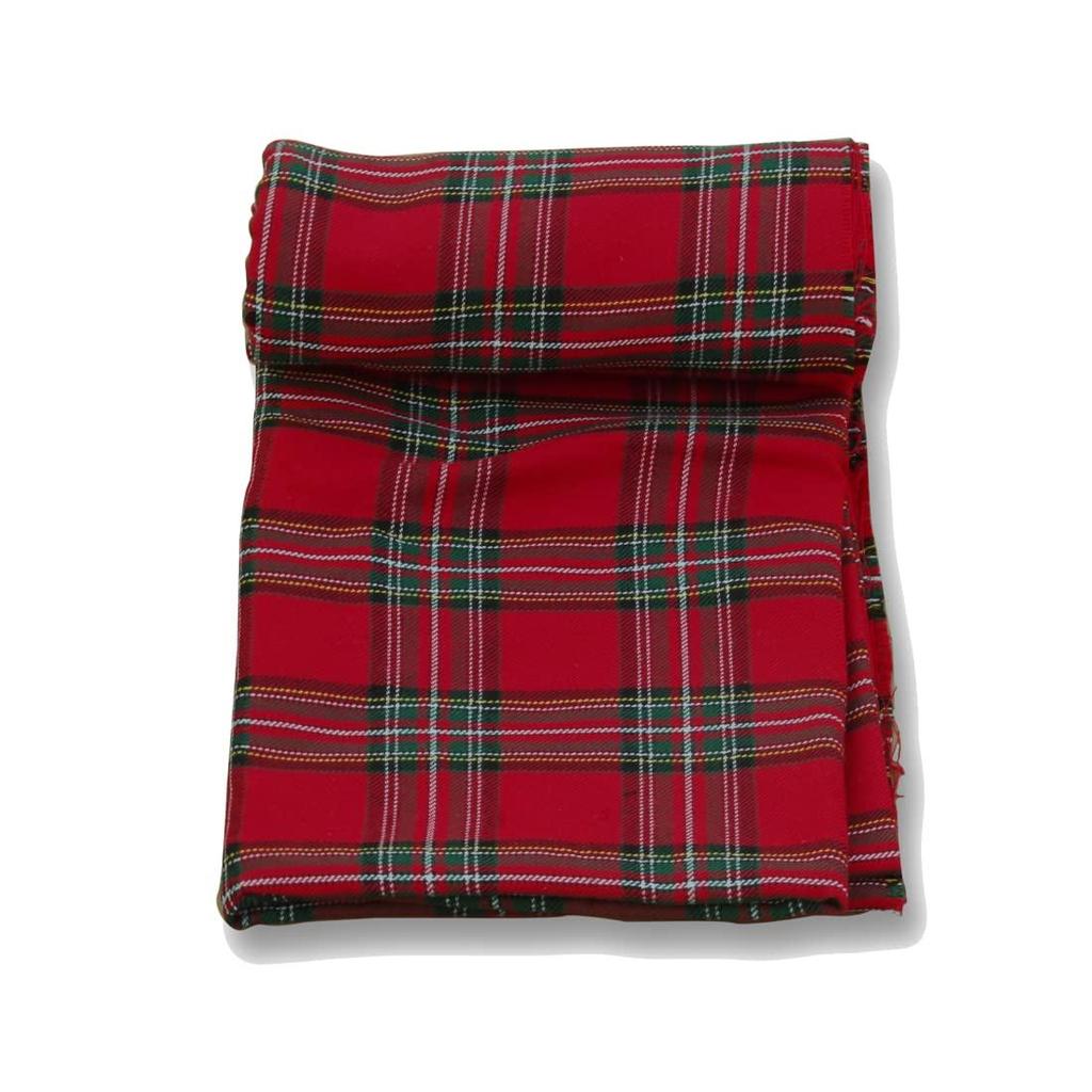 Bigreams Непрошитая рождественская пряжа, окрашенная в красную клетку в клетку тартан для шитья, продается по метрам