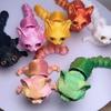 Большие Глаза Сочлененные Кошки Пластиковый Материал 3D Печатная Фигурка Кошки Украшение Комнаты