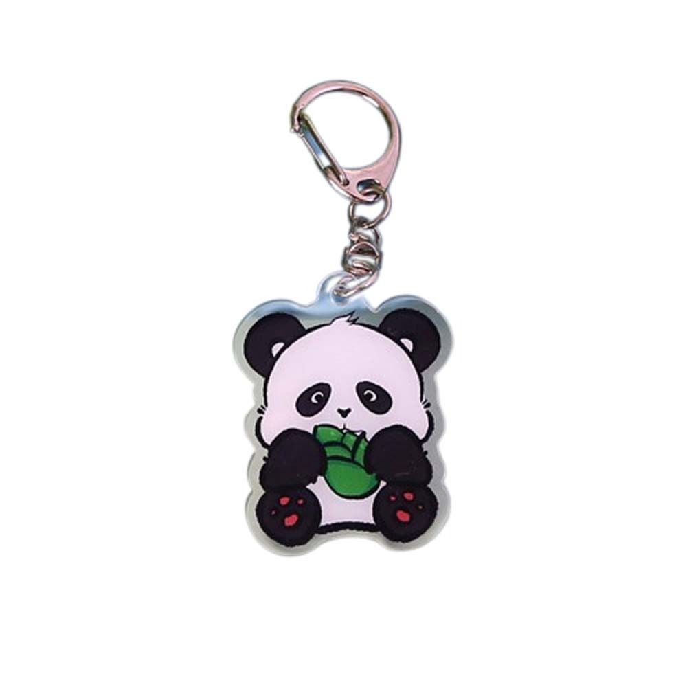 Cartoon Panda Panda Acrylic Keychain Animal Panda Keyring Cartoon Panda Pendant  Schoolbag Pendant
