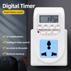 Smart Electronic Timer 220V Weekly Time Switch Programmable Timing Socket EU Plug Outlet Time Control for Kitchen Household