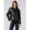 Куртка из имитации кожи Oltre R351R002153N033 Черный A-Line Fit