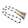 Christmas Garland Wood Bead Farmhouse 3.94 Ft Boho Decor Wall Hanging Accent Xmas