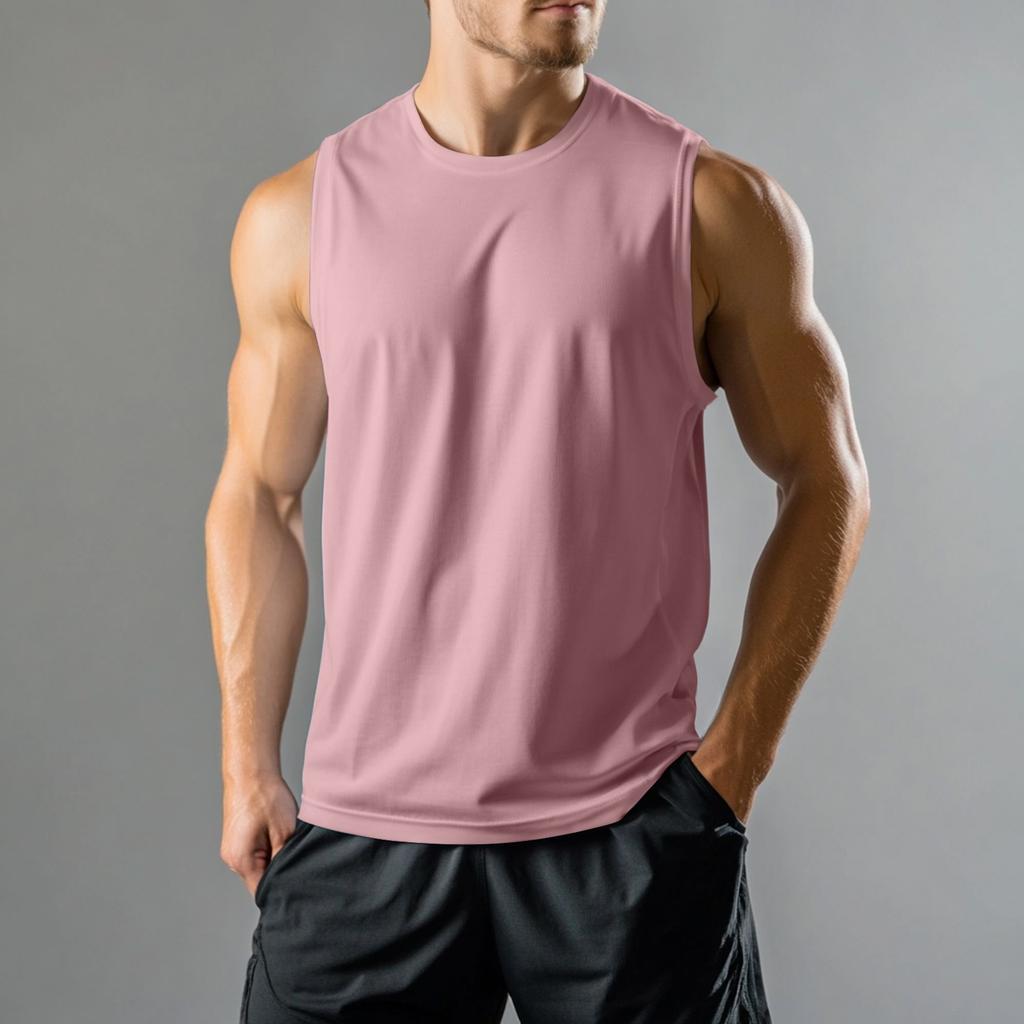 Мужской спортивный повседневный жилет без рукавов