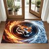 Hull City Football Design Crystal Velvet Rug Soft Decorative Mat for Bedroom Entrance