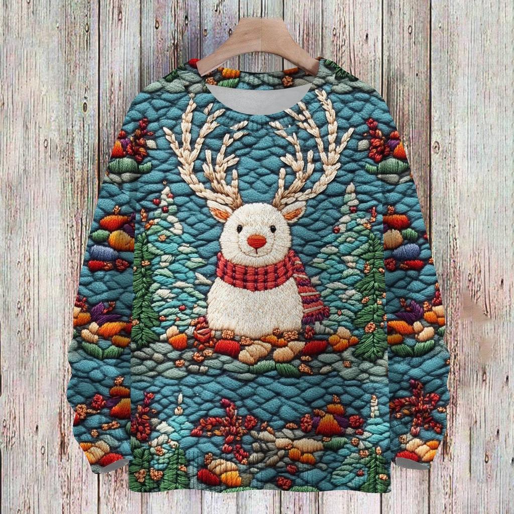 Рождественские толстовки для детей, вязаные свитера для мальчиков и девочек, симпатичные рубашки, осенние свитера с круглым вырезом, топы