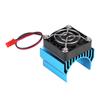 Heat Sink With Cooling Fan for 1/10 Scale Electric RC Car 540 / 550 / 3650 Motor (Blue)