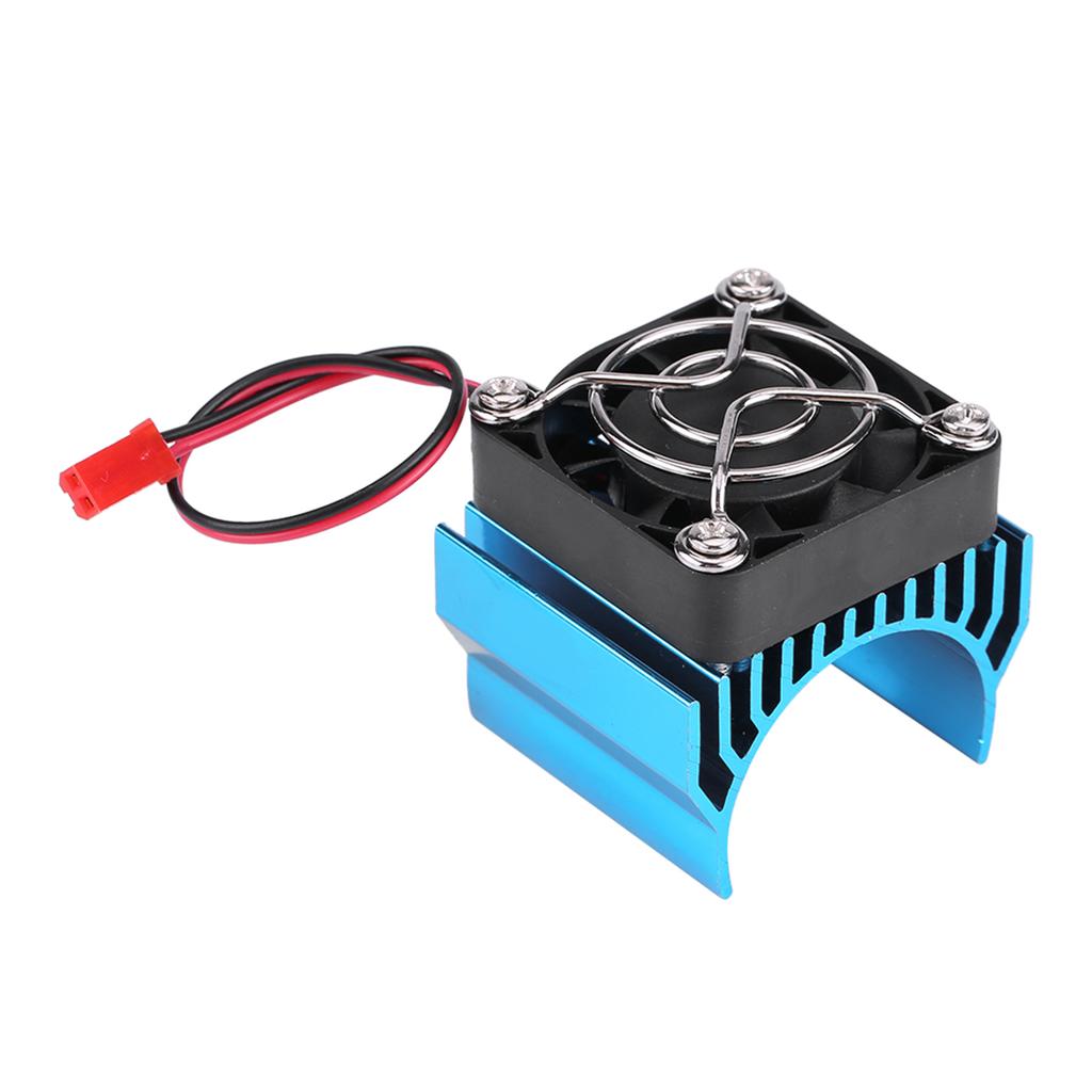 Heat Sink With Cooling Fan for 1/10 Scale Electric RC Car 540 / 550 / 3650 Motor (Blue)