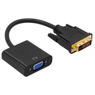 Адаптер DVI-D на VGA 1080p DVI D24+1Pin Папа на VGA Мама Активный Конвертер для ПК Ноутбука Телевизоров Мониторов Поддержка 1080p