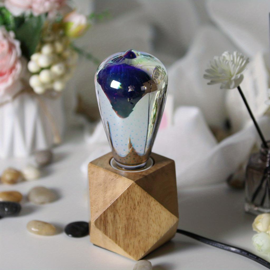 1/2 шт., винтажная светодиодная лампа золотого фейерверка, 3D свет звездного неба, AC85-265V E27, 4 Вт, светодиод 2300K, теплый свет для декора праздничной вечеринки, 2,51 дюйма X5,62 дюйма