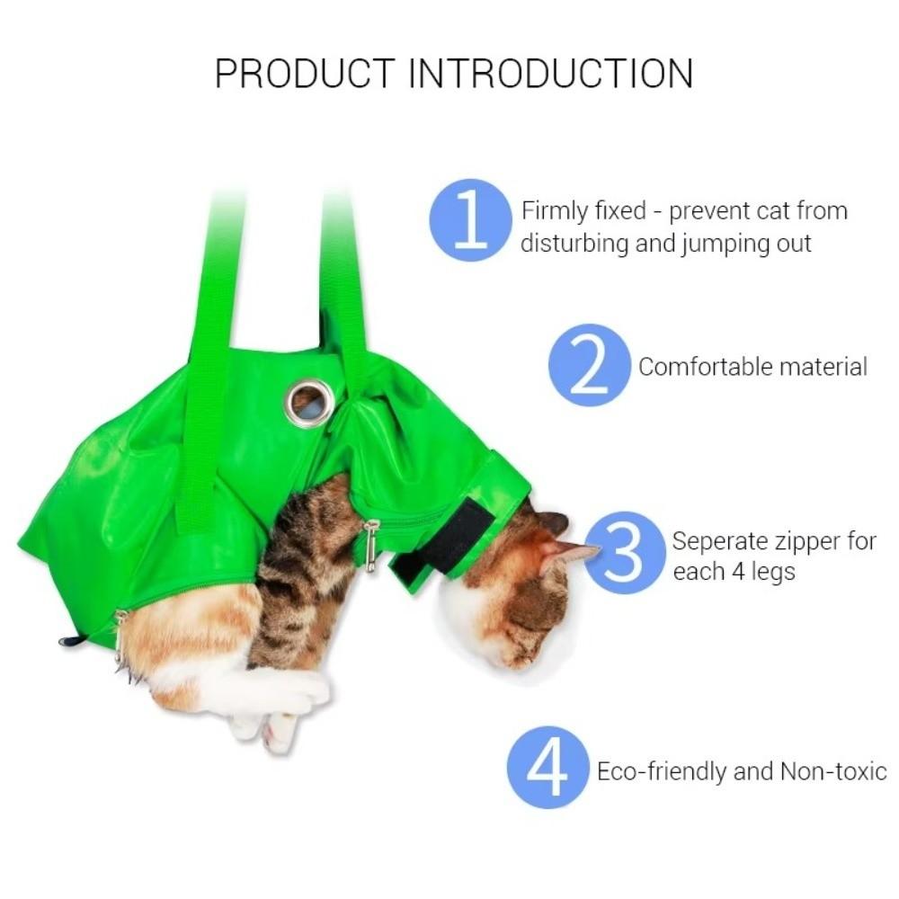 Double Shoulder Pet Travel Bag Breathable Cat Injection Bag Portable Cat Bathing Bag  Pet Supplies