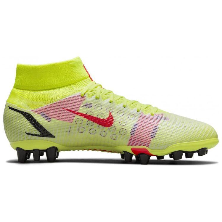 Nike Mercurial Superfly 8 Assassin 14 Pro AG (Резиновые короткие шипы) Противоскользящие Прочные Футбольные Бутсы Мужские Футбольные Бутсы Флуоресцентно-Желтые CV1130-760