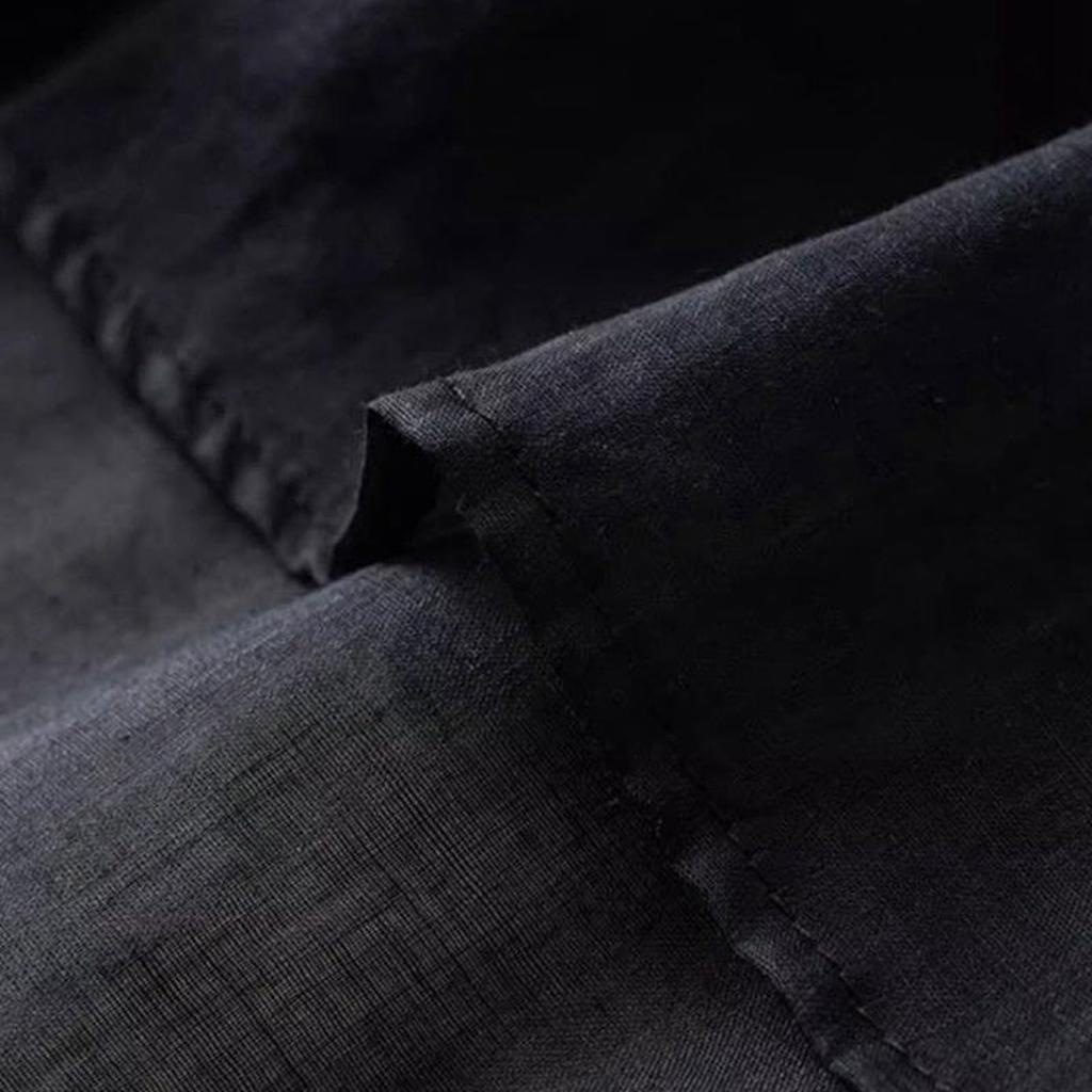 Women's Solid Color Cotton And Linen Short-sleeved Embroidered Retro Breathable T-shirt Round Neck Top