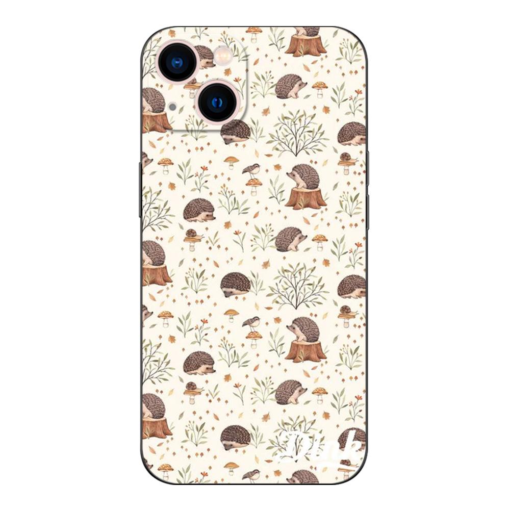 Black Tpu Case For Vivo Y52 Y70 Y70s Y70T Y71 Y71A Y72 Y73S Y75 Y76 Y75 Y81 5G 2020 Hedgehog