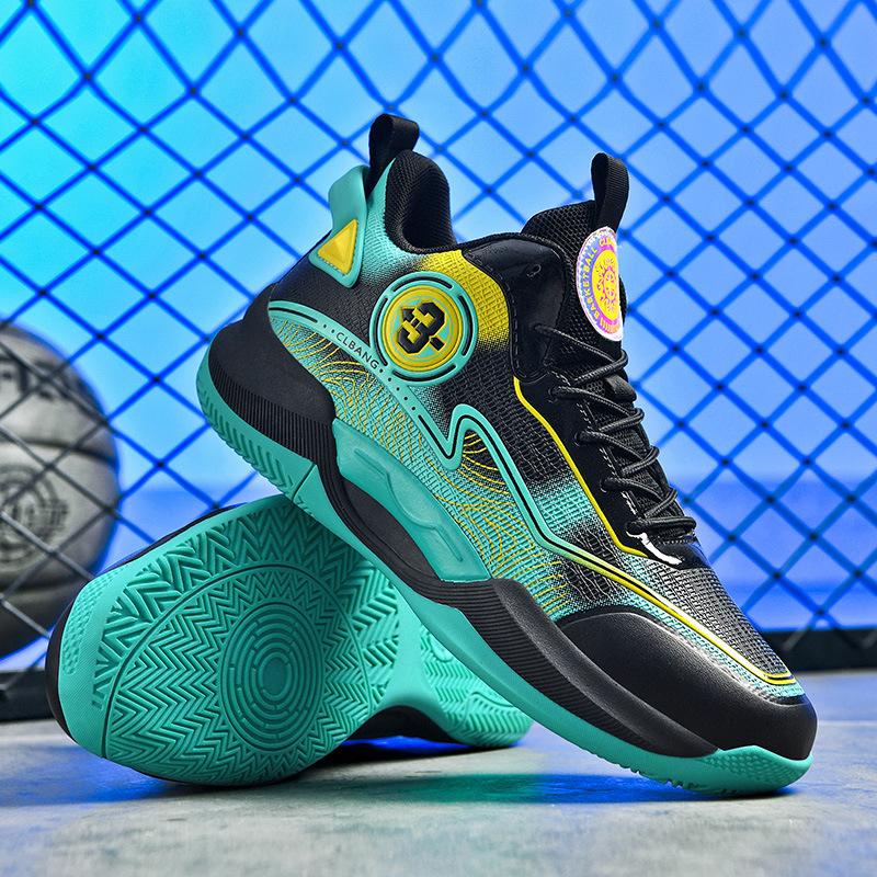 New Mandarin Duck Basketball Shoes, Boys, Teenagers, Primary and Secondary School Children, and Students Play Actual Sports Training Shoes