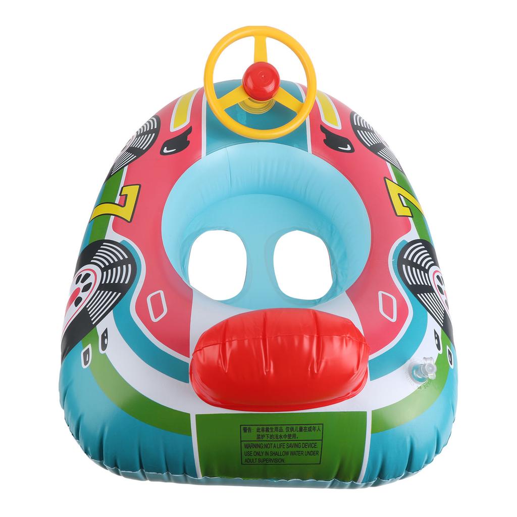 Надувной плавательный круг для бассейна из ПВХ в форме самолета, надувная лодка с рулевым колесом для малышей