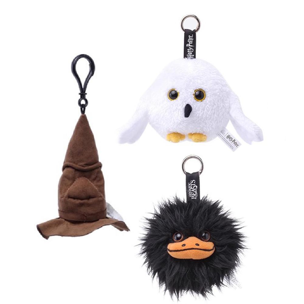 12cm Genuine Harry Potter Fantastic Beasts Plush Toy Keychain Cute Soft Movie TV Stuffed Dolls Accessories for Girls Gifts
