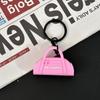 New Soft Pilates Keychain Yoga Core Bed Keychain Silicone Gym Key Chain Motivational Girl Gym Accessories Fitness Gifts