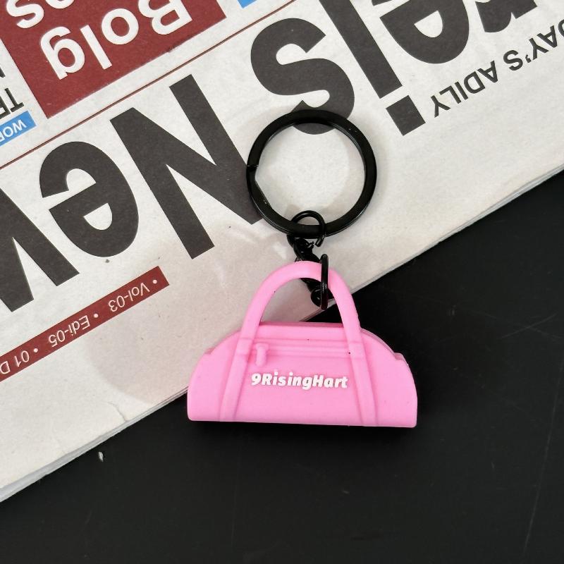 New Soft Pilates Keychain Yoga Core Bed Keychain Silicone Gym Key Chain Motivational Girl Gym Accessories Fitness Gifts