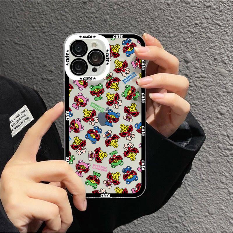Японский модный истеричный мини-чехол для телефона для iPhone 11 12 13 Mini Pro Max 14 Pro Max чехол
