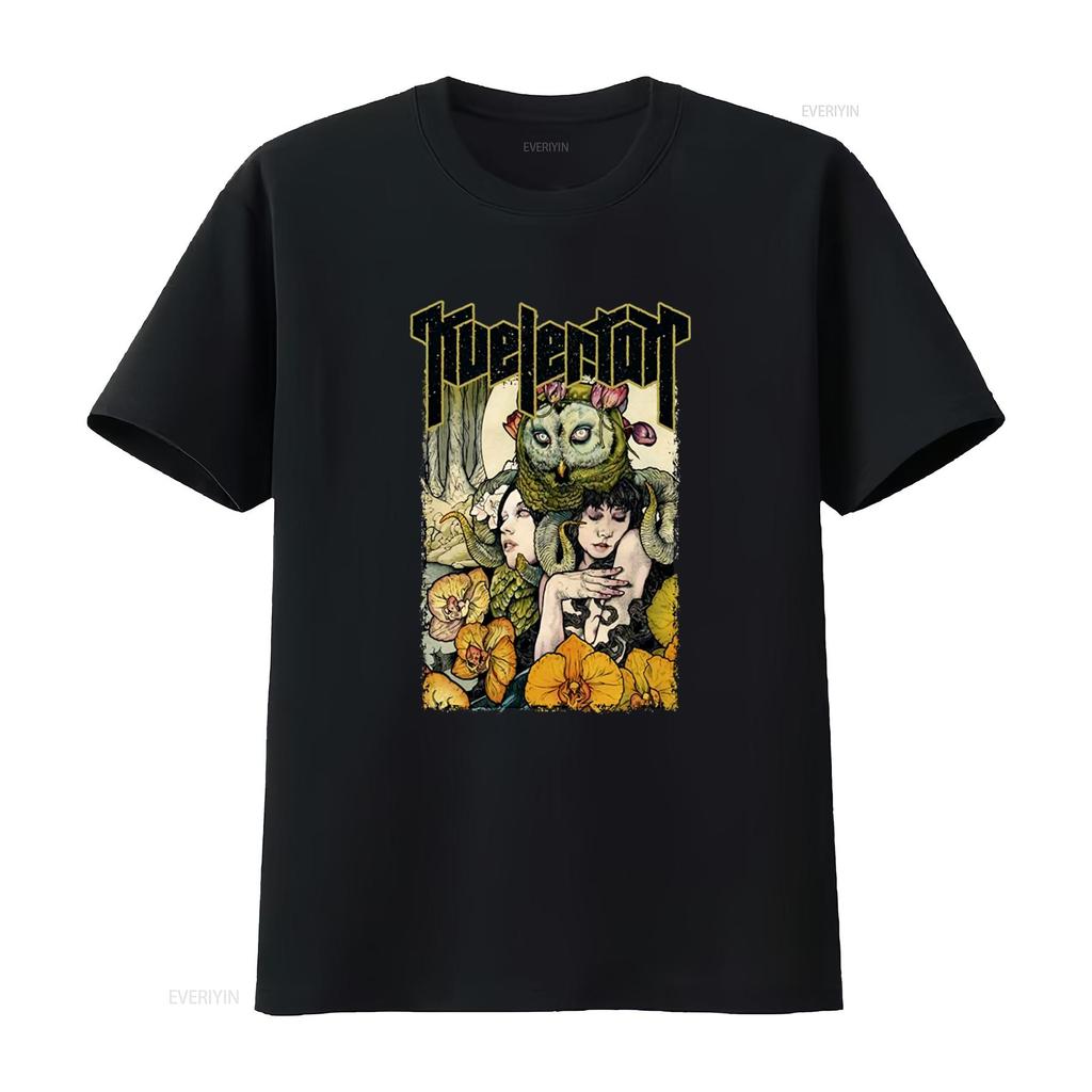 KVELERTAK Octopool T Shirt Unique Art Print with Owl Women and Floral Design for Stylish Look vintage Washed