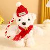 PP Cotton Stuffed Bear Pendant Scarf Bag Decoration Bib Bear Plush Key Chain  Children
