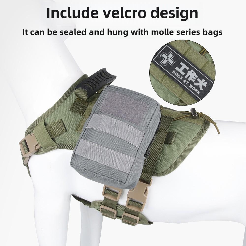 Тактический нагрудный ремень для больших собак, водонепроницаемый, взрывобезопасный, нагрудный ремень для троса, жилет для средних и больших рабочих собак