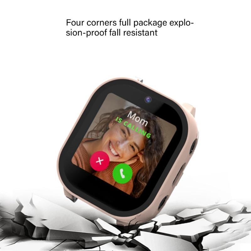 Защитное стекло с полной защитой для экрана Smartwatch, закаленное стекло + ПК, жесткий чехол-кейс, для использования в помещении и на улице, для JrTrack 3