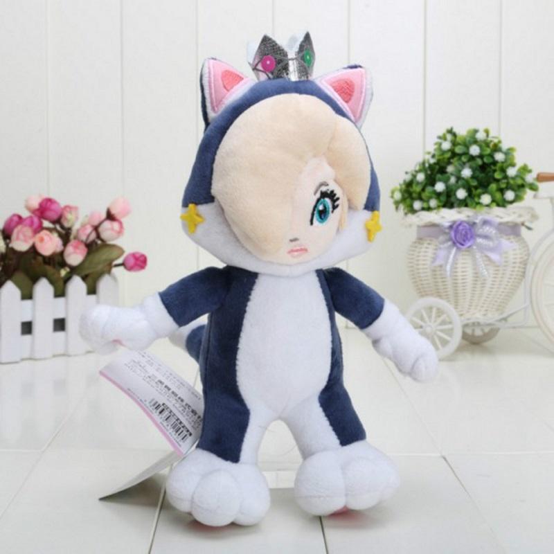 Premium Quality New Super Mario Bros. Plush Doll Stuffed Toy Cat Princess Rosalina For Kids