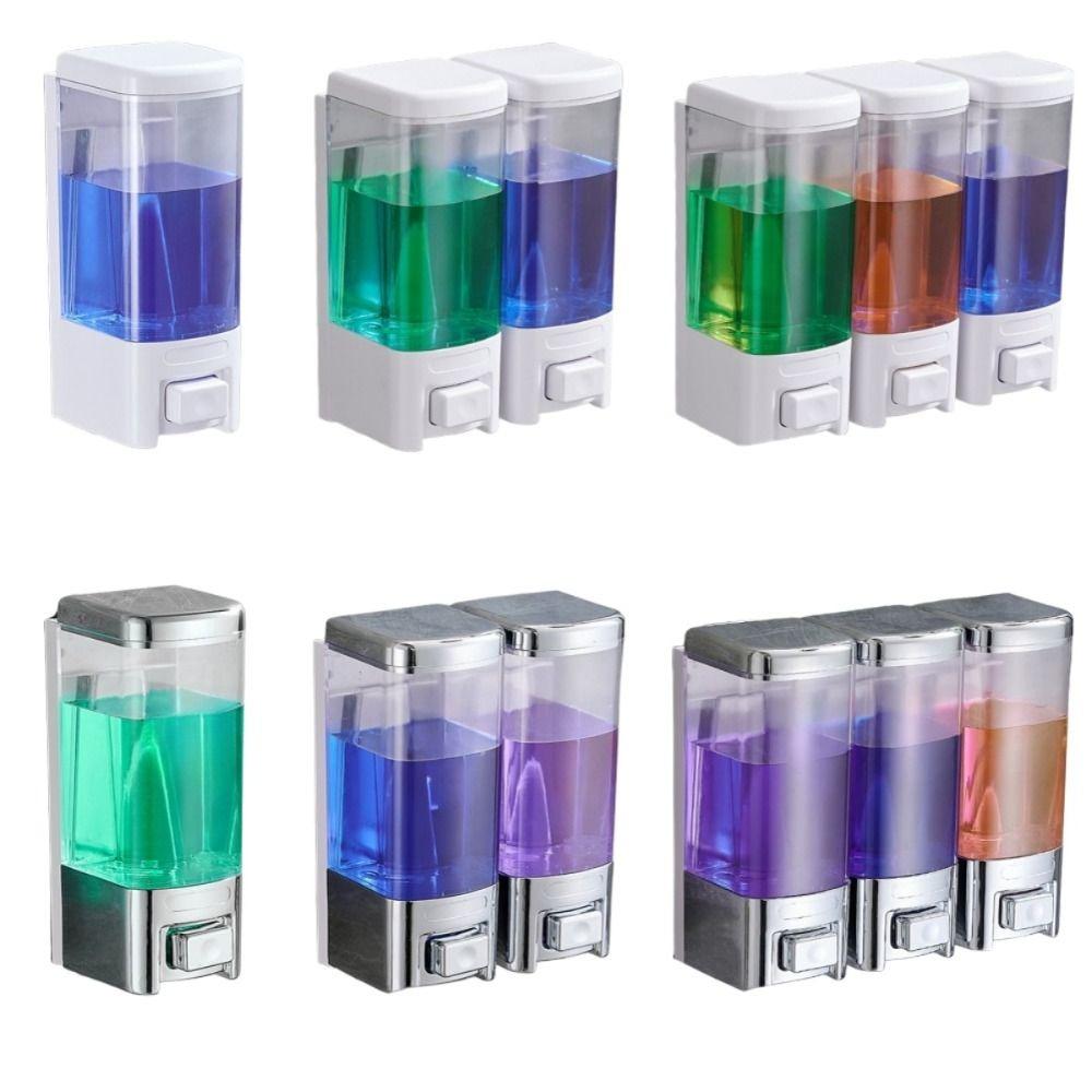 1/2/3 шт. 500 мл Дозатор жидкого мыла Большой емкости Настенный Дозатор шампуня Бутылка Ручной пресс Видимое окно