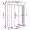 Garden Shed Anthracite Grey 137 x 81 x 180 cm Metal