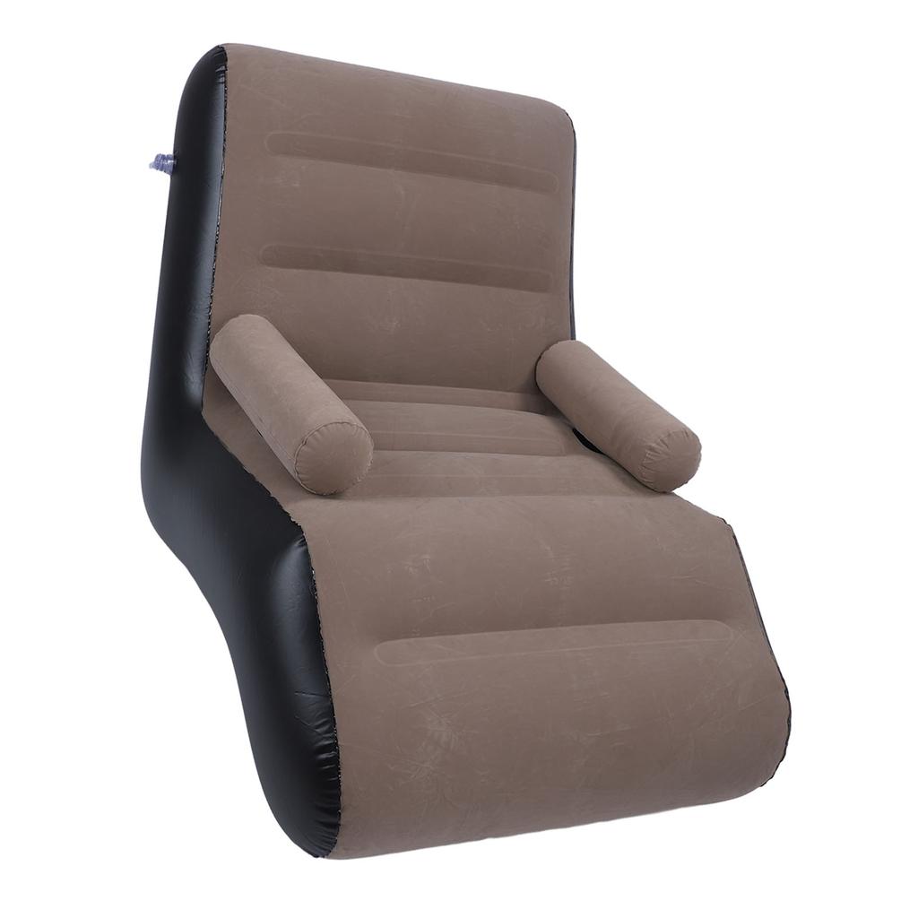 Эргономичный S-образный надувной диван, портативный, мягкий, с флокированным покрытием, для дома и путешествий.