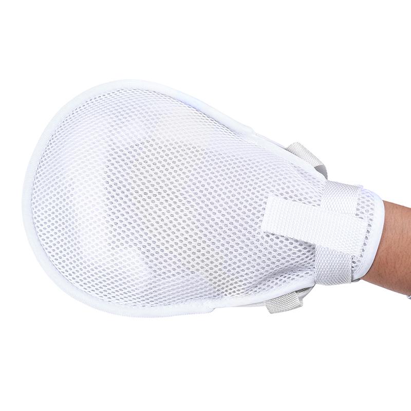 Открытые защитные приспособления для пальцев. Фиксированные перчатки для инфекций рук. Ограничительные перчатки. Контрольная рукавица.