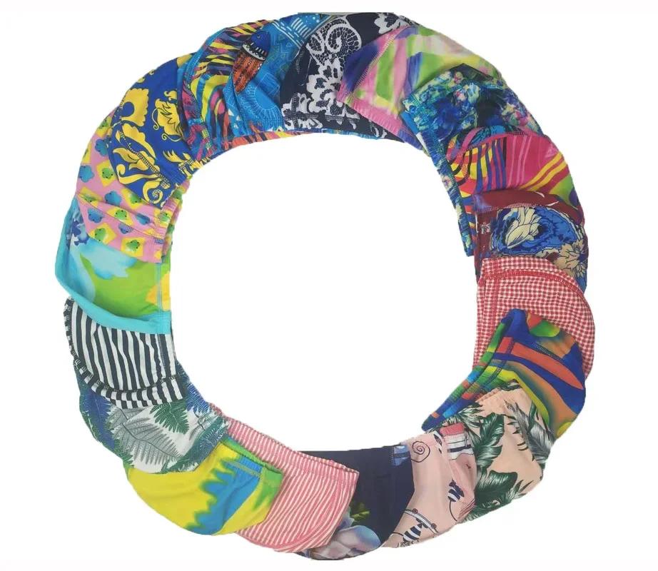 Разноцветные шапочки для плавания унисекс узор случайный спортивный полиэстер водный спорт бассейн плавание купальная шапочка шляпа для бассейна